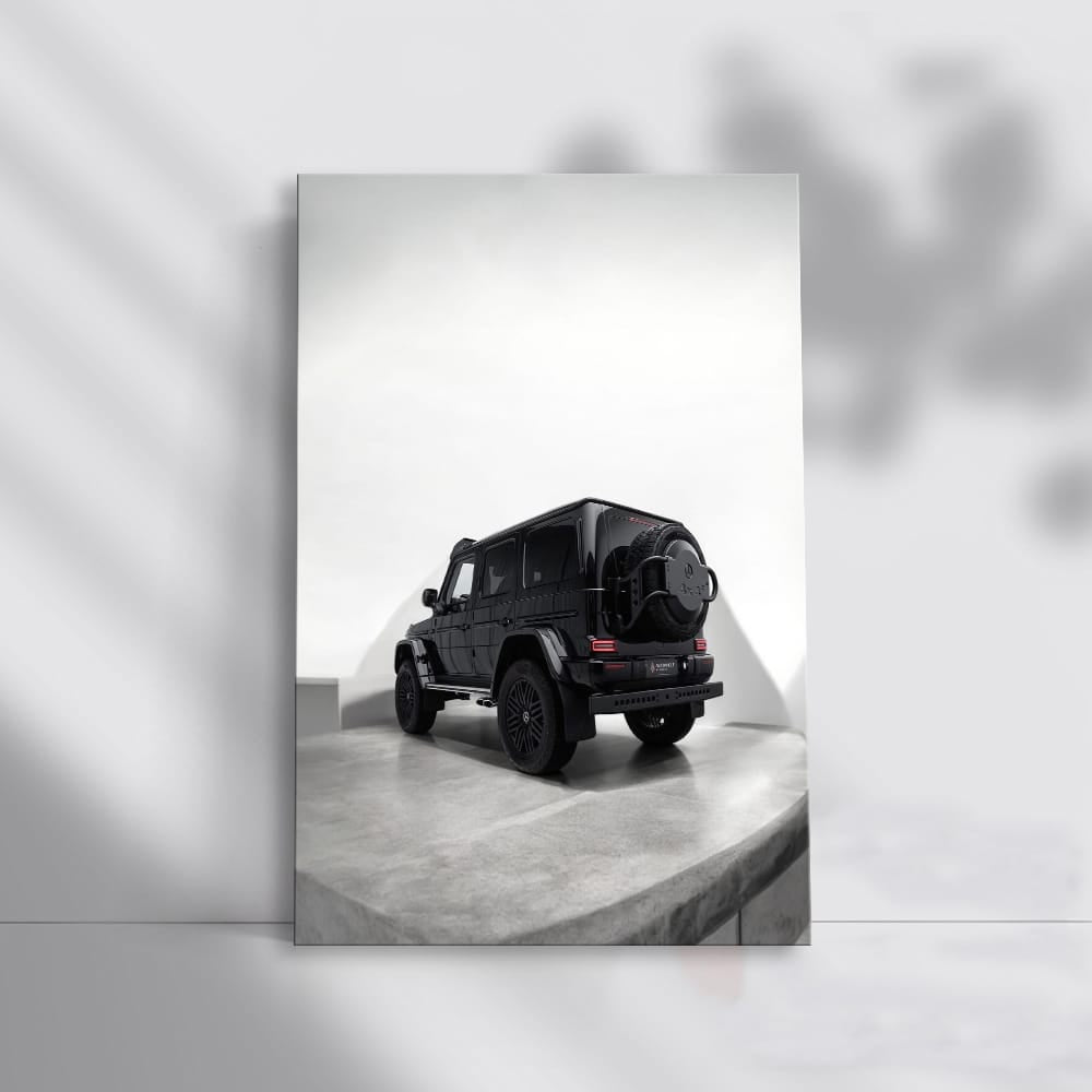 Jet Black Mercedes G63 4x4 Parked - Power Meets Elegance