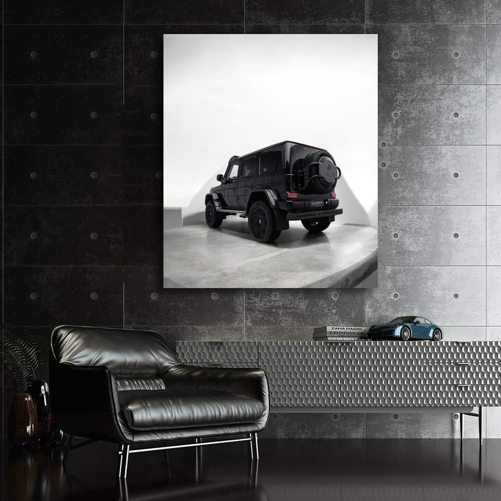 Jet Black Mercedes G63 4x4 Parked - Power Meets Elegance