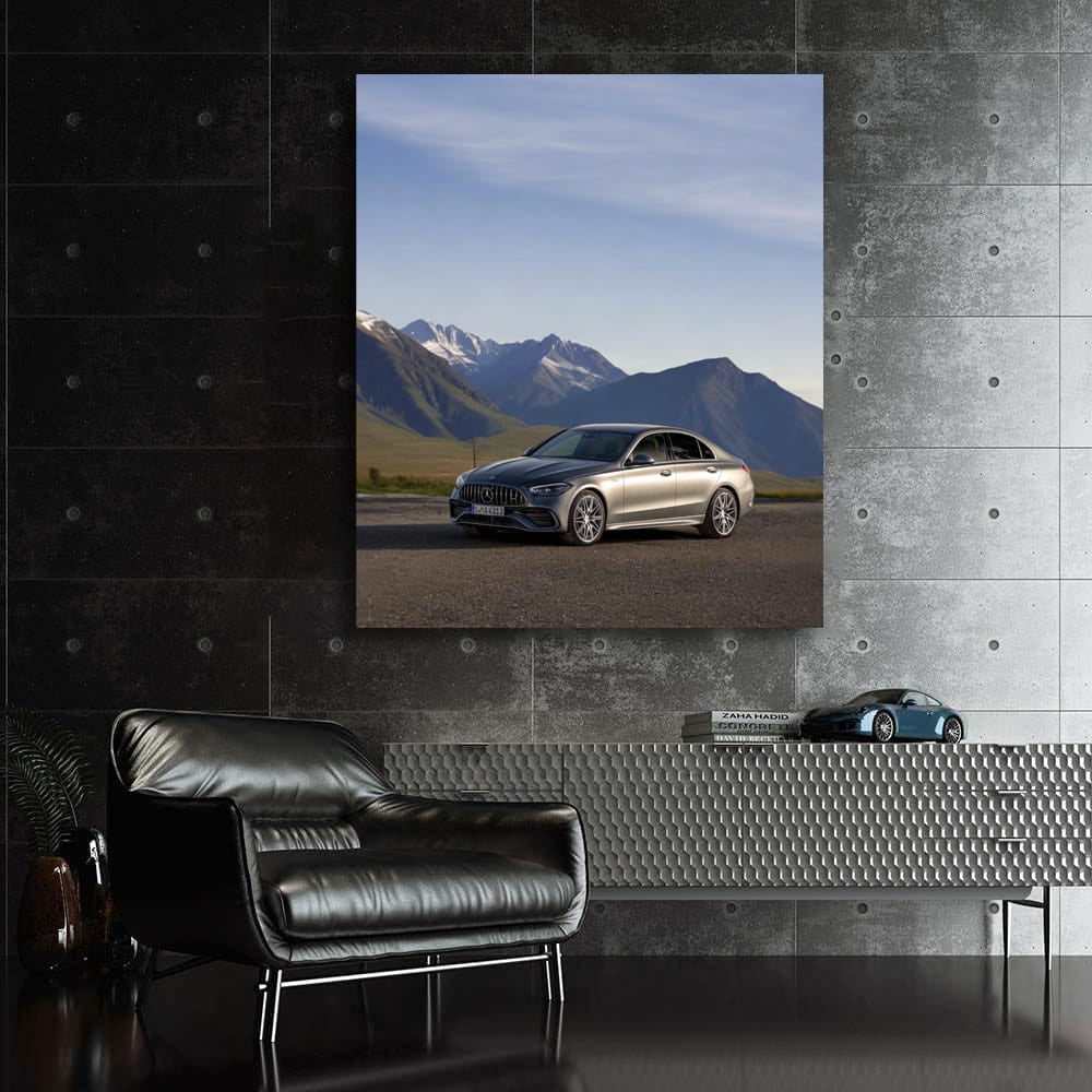 Mercedes C-Class Sedan on Scenic Mountain Drive - Elegance Redefined