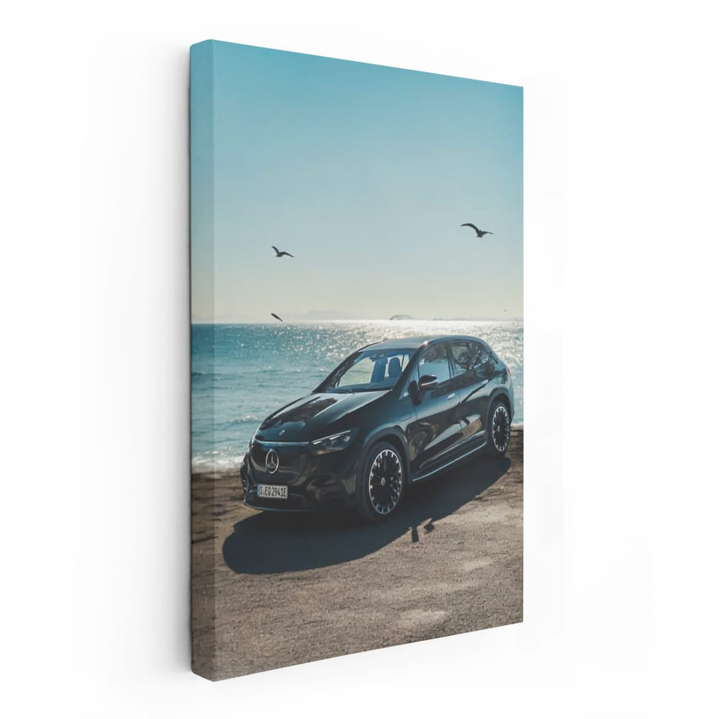 Mercedes Eqs Black Front Sid Wall Art