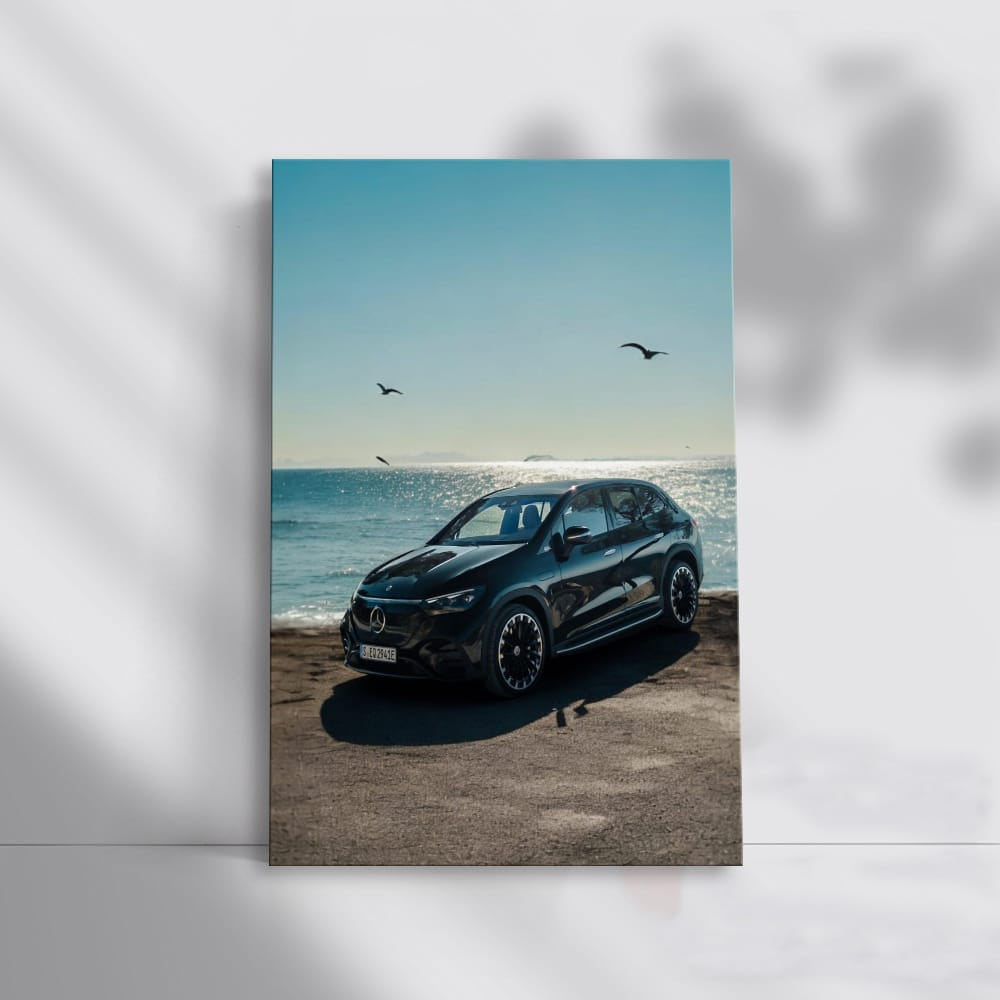 Mercedes EQS in Black - Sleek Front Profile, Luxury Redefined