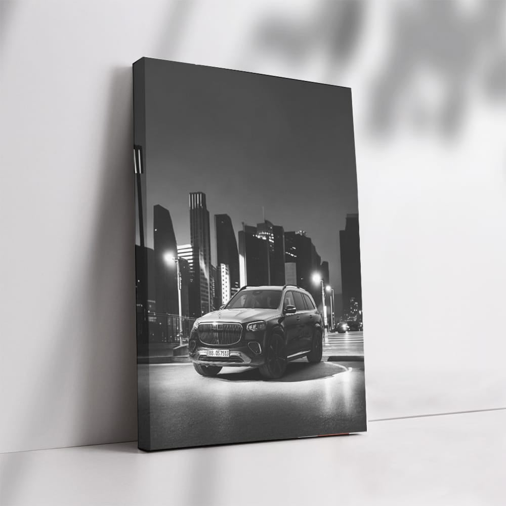 Mercedes Gls 600 Monochrom Wall Art