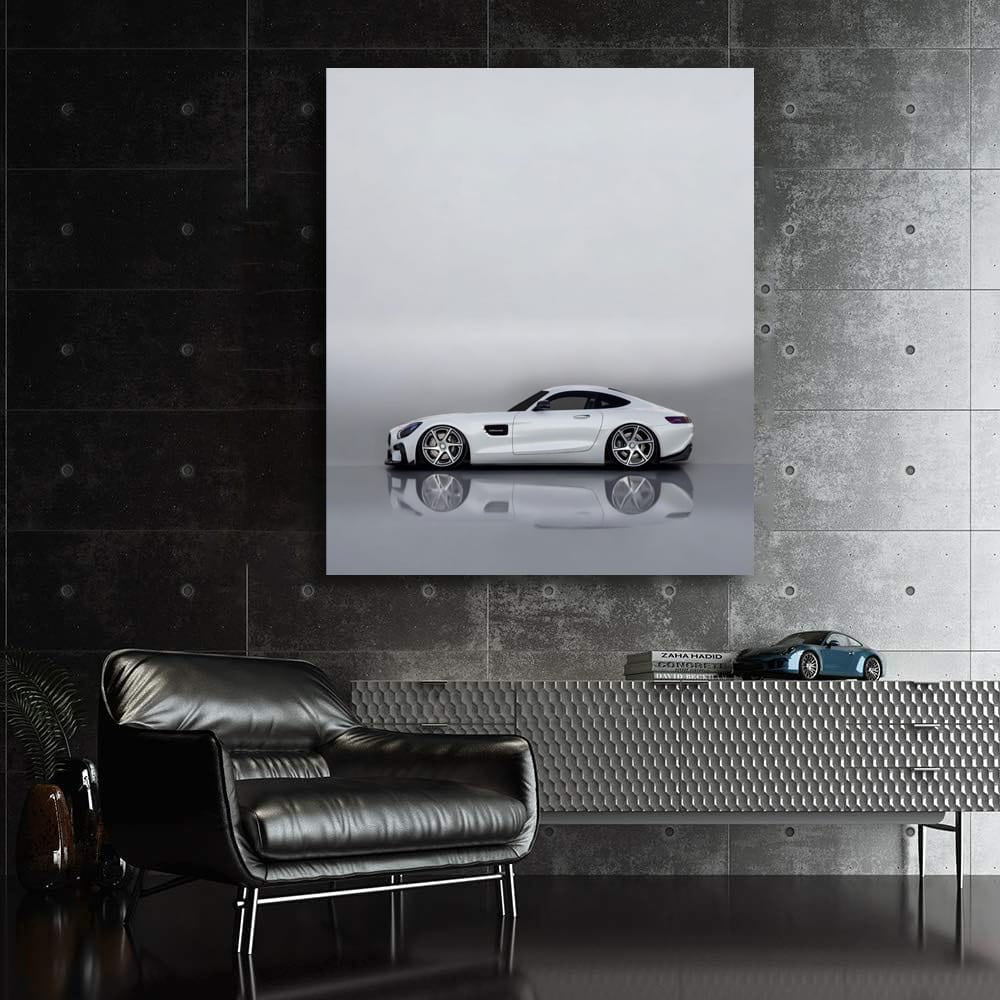 Mercedes Gt Gts Underground Parkin Wall Art