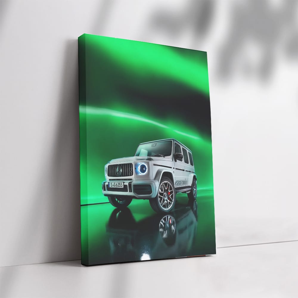 Mercedes G Wagon Green Neo Wall Art