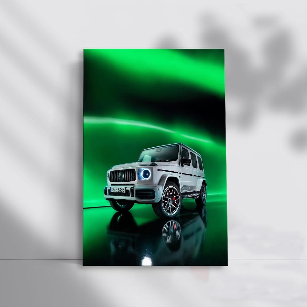 Mercedes G Wagon Green Neo Wall Art