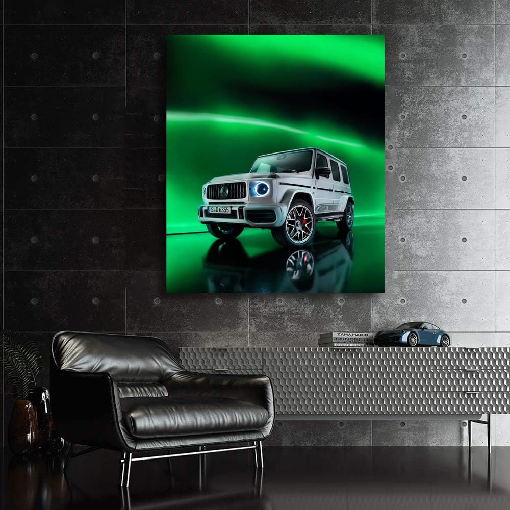 Mercedes G Wagon Green Neo Wall Art