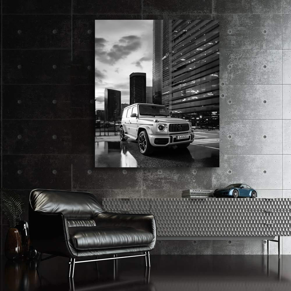 Monochrome Mercedes G Wagon Roaming Urban Jungle
