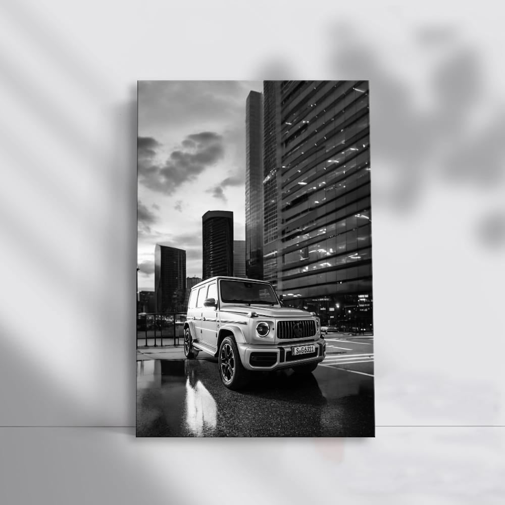 Monochrome Mercedes G Wagon Roaming Urban Jungle