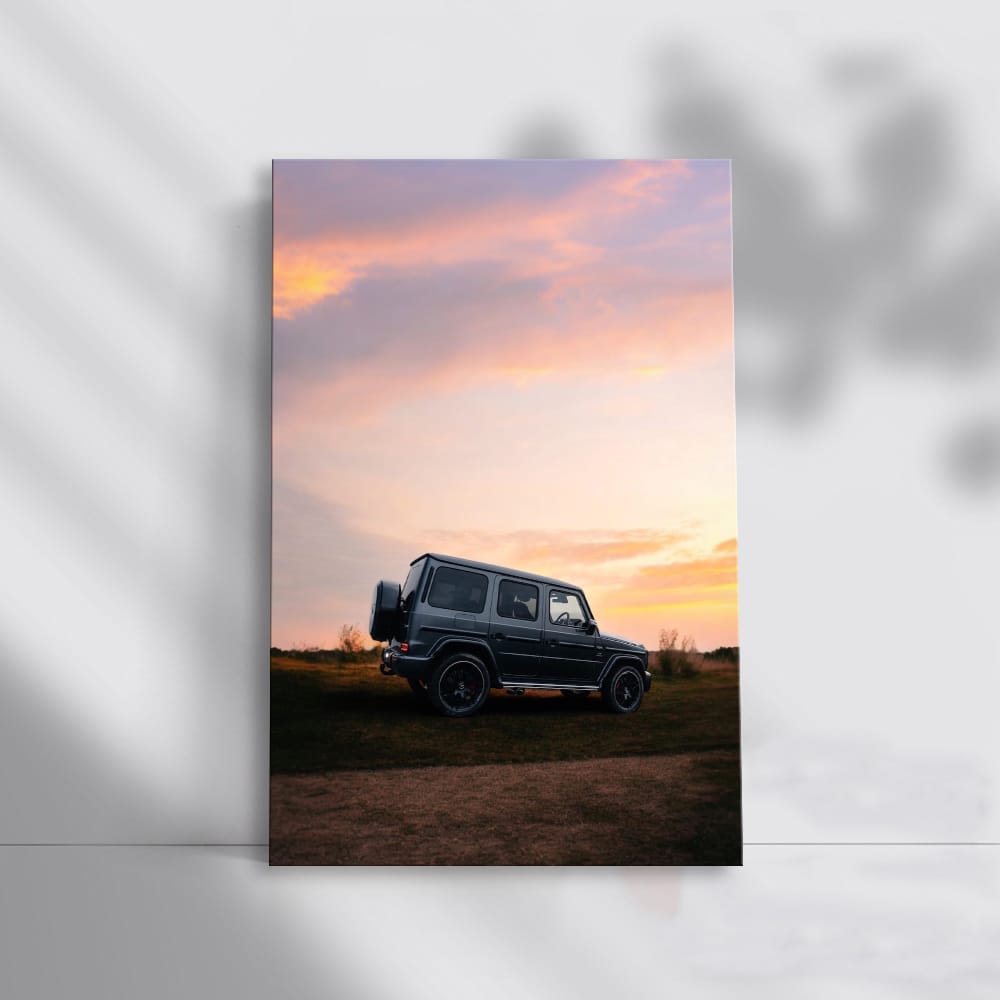 Mercedes AMG Grey G Wagon at Sunset - Elegance Redefined