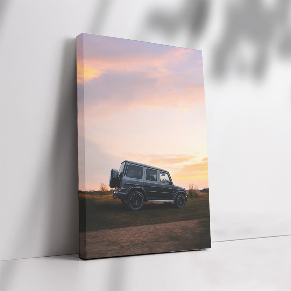 Mercedes AMG Grey G Wagon at Sunset - Elegance Redefined
