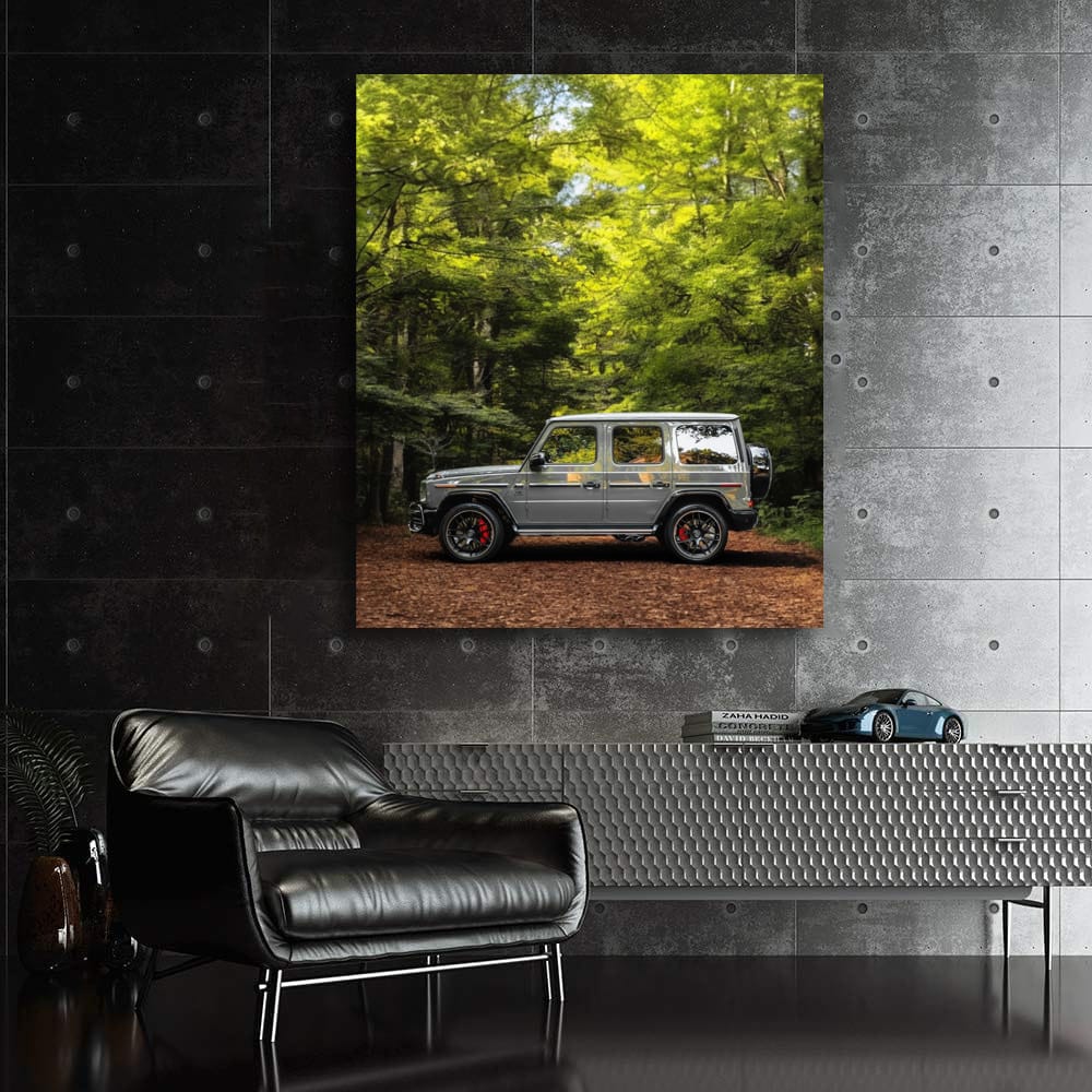 Mercedes Grey G Wagon Surrounded by Nature - Rugged Elegance
