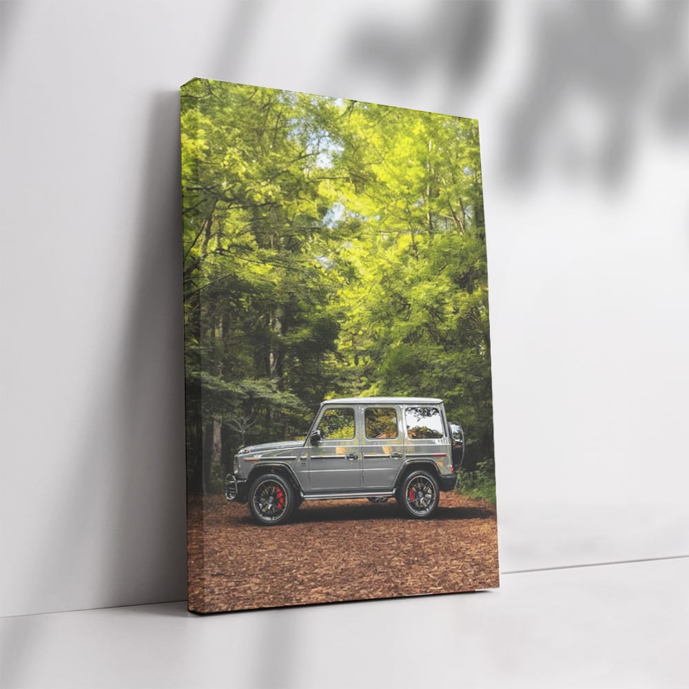 Mercedes Grey G Wagon Surrounded by Nature - Rugged Elegance