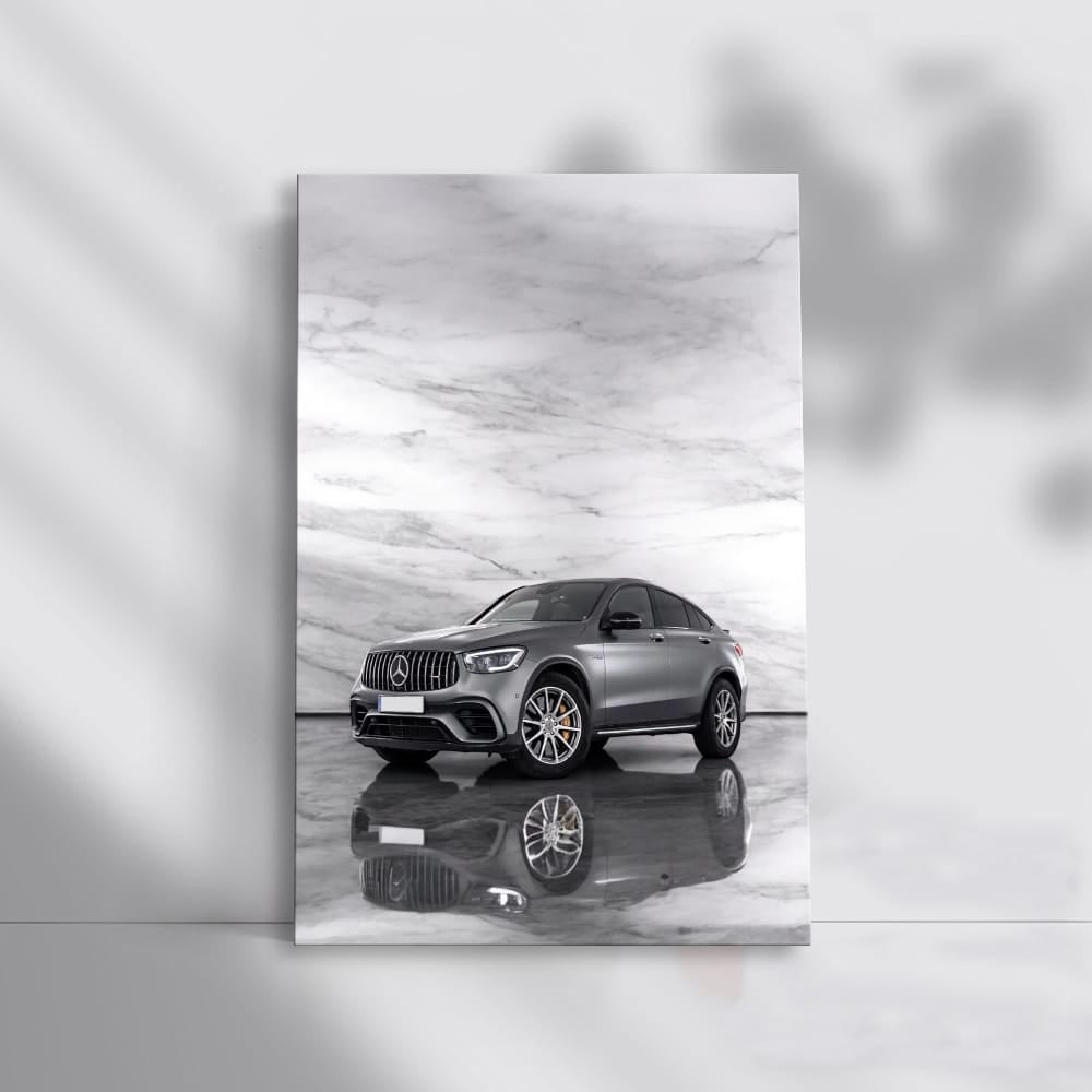 Mercedes Marble Glc63 Coup Wall Art