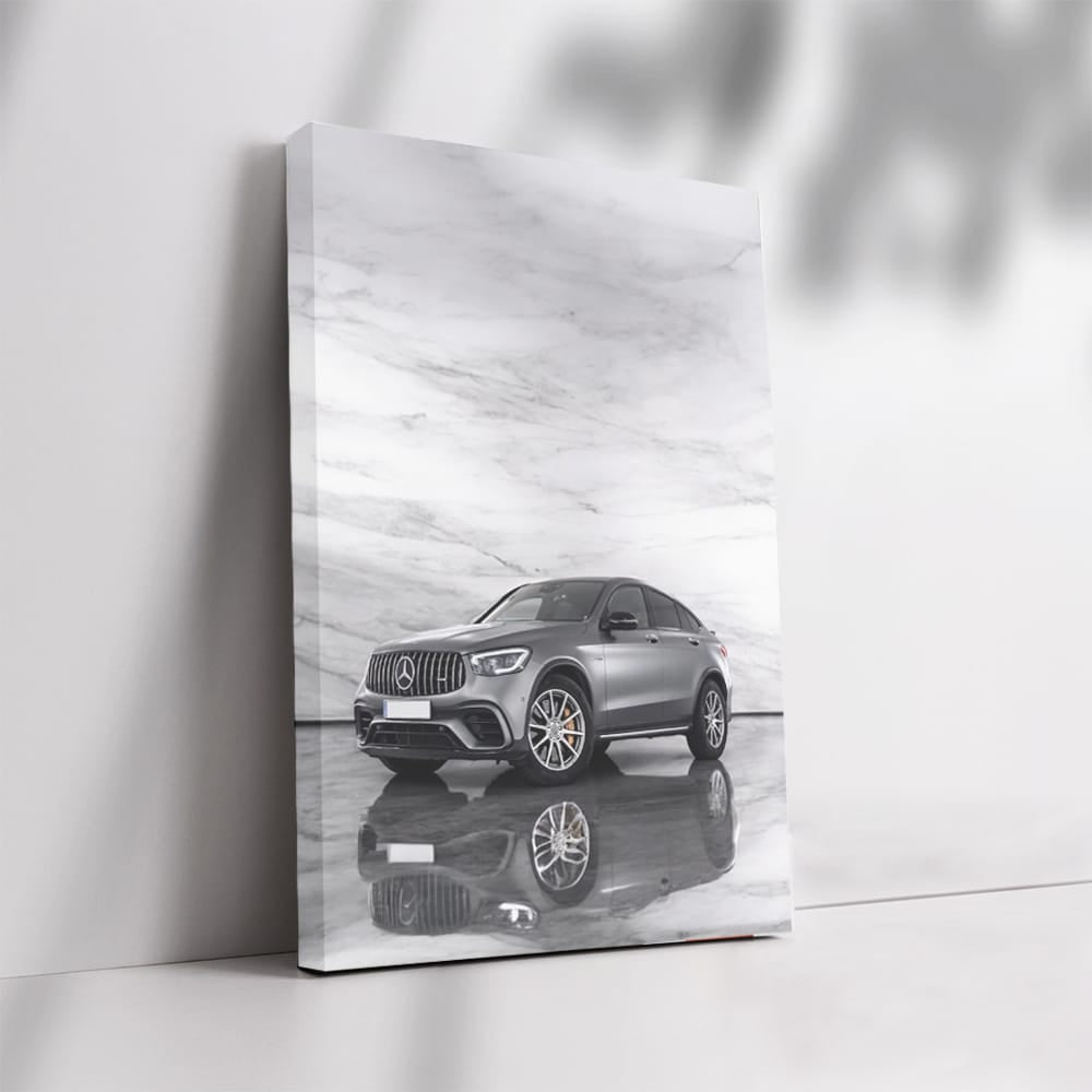 Mercedes Marble Glc63 Coup Wall Art