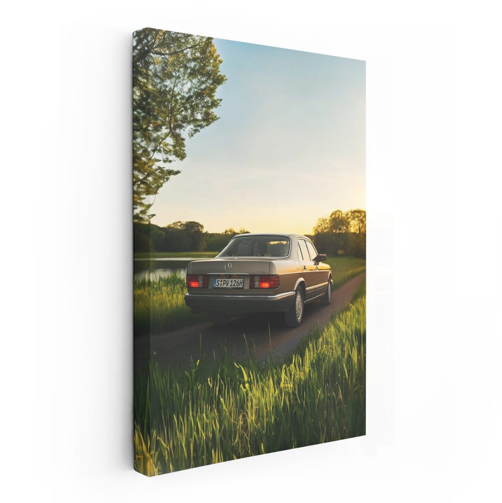 Mercedes Old W126 Natur Wall Art