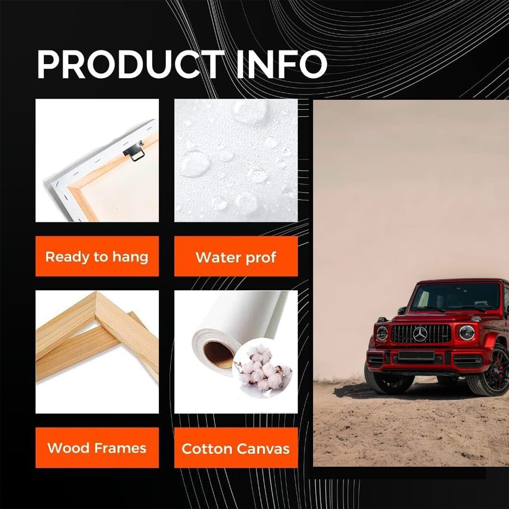 Mercedes G-Wagon in Red: Desert Adventure Icon