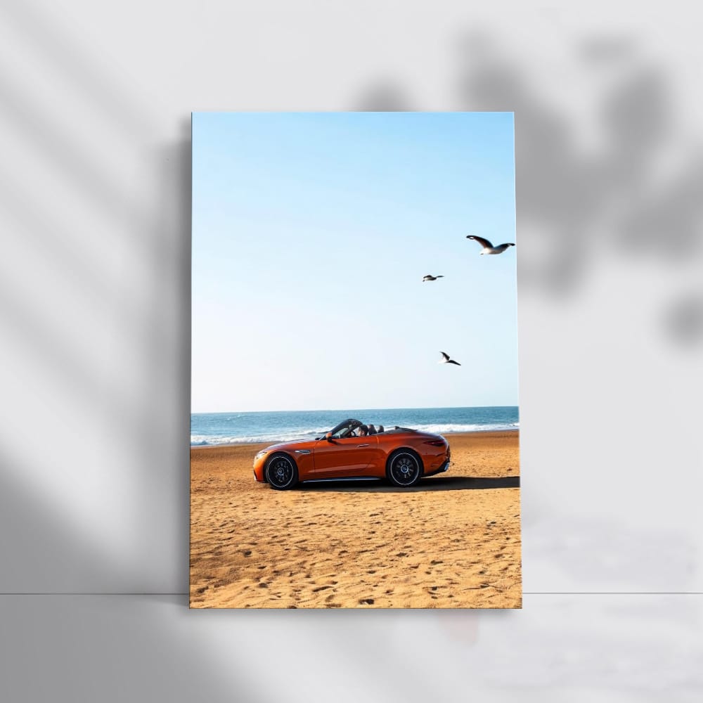 Mercedes SL63 at Beach - Luxury Meets Performance