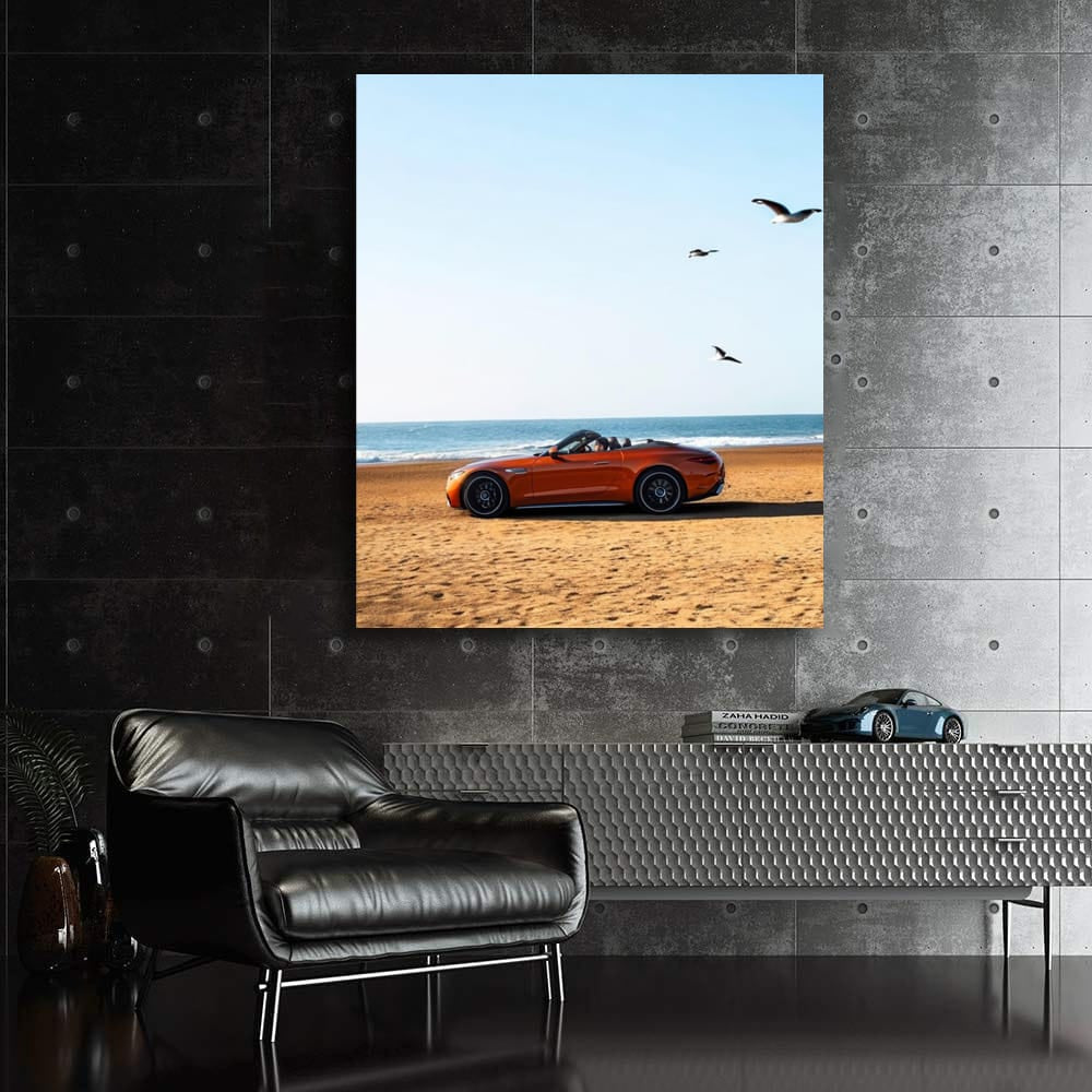 Mercedes SL63 at Beach - Luxury Meets Performance