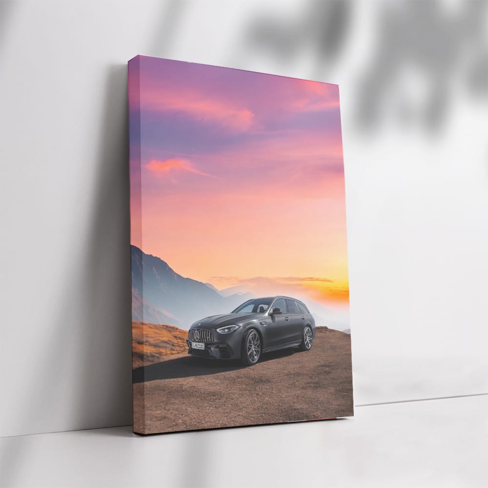 Mercedes at Sunset - Capturing Elegance and Power