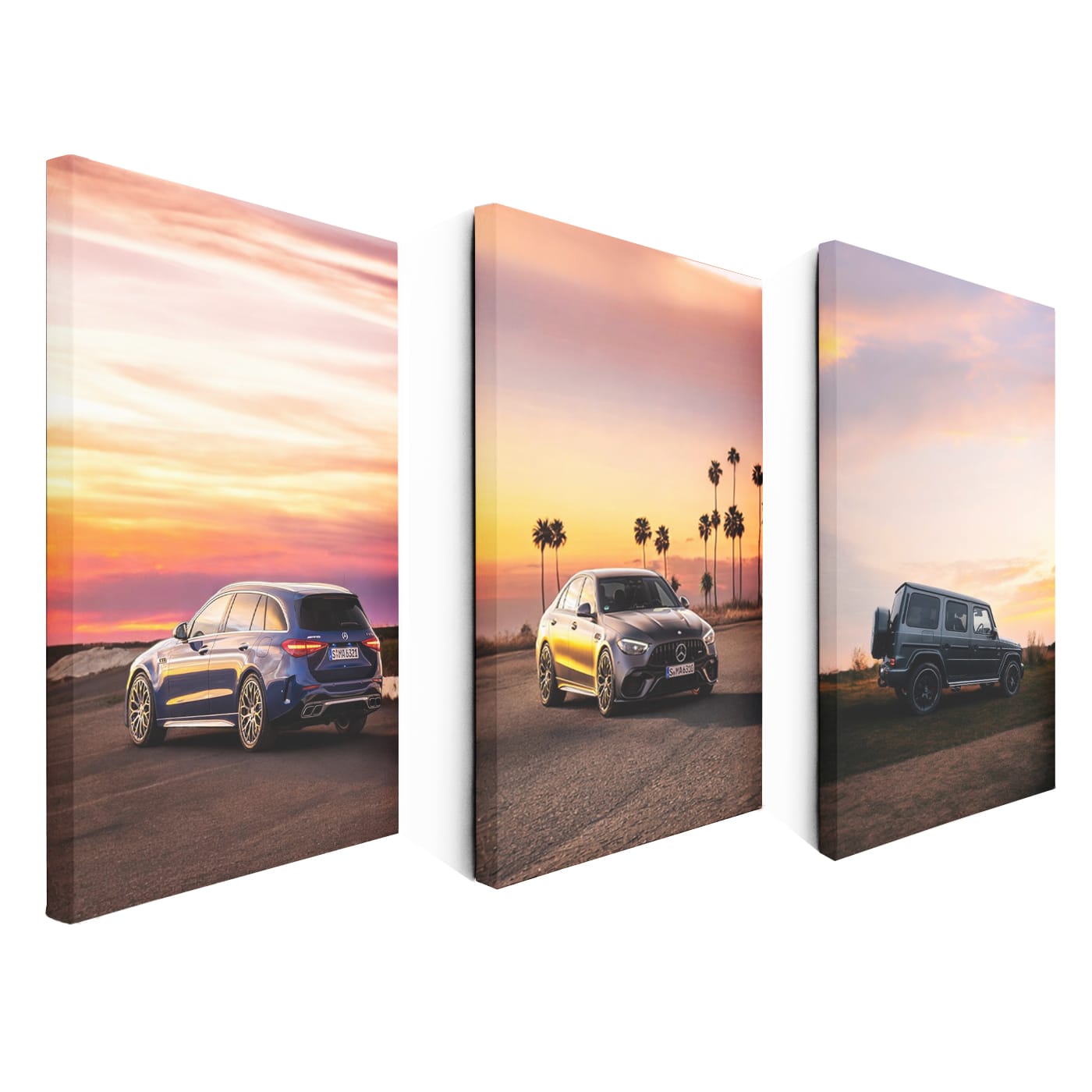 Mercedes Sunset Set of 3