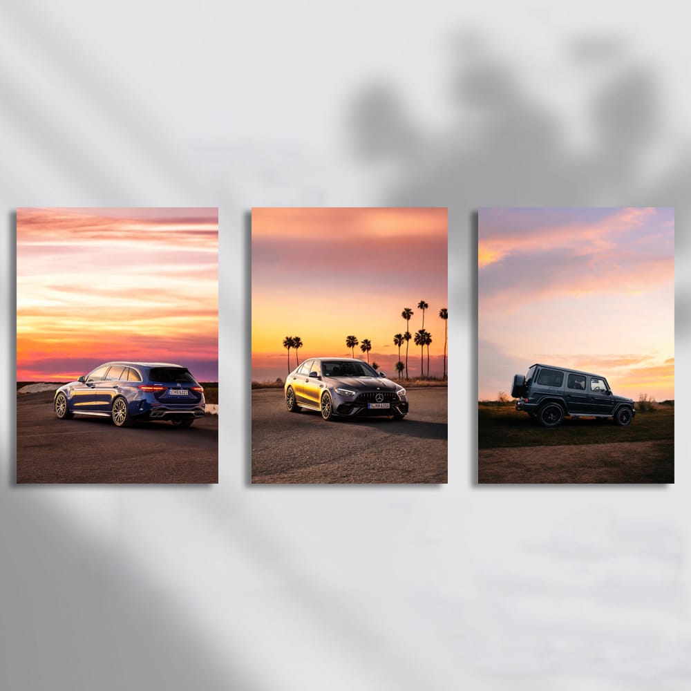 Mercedes Sunset Set of 3