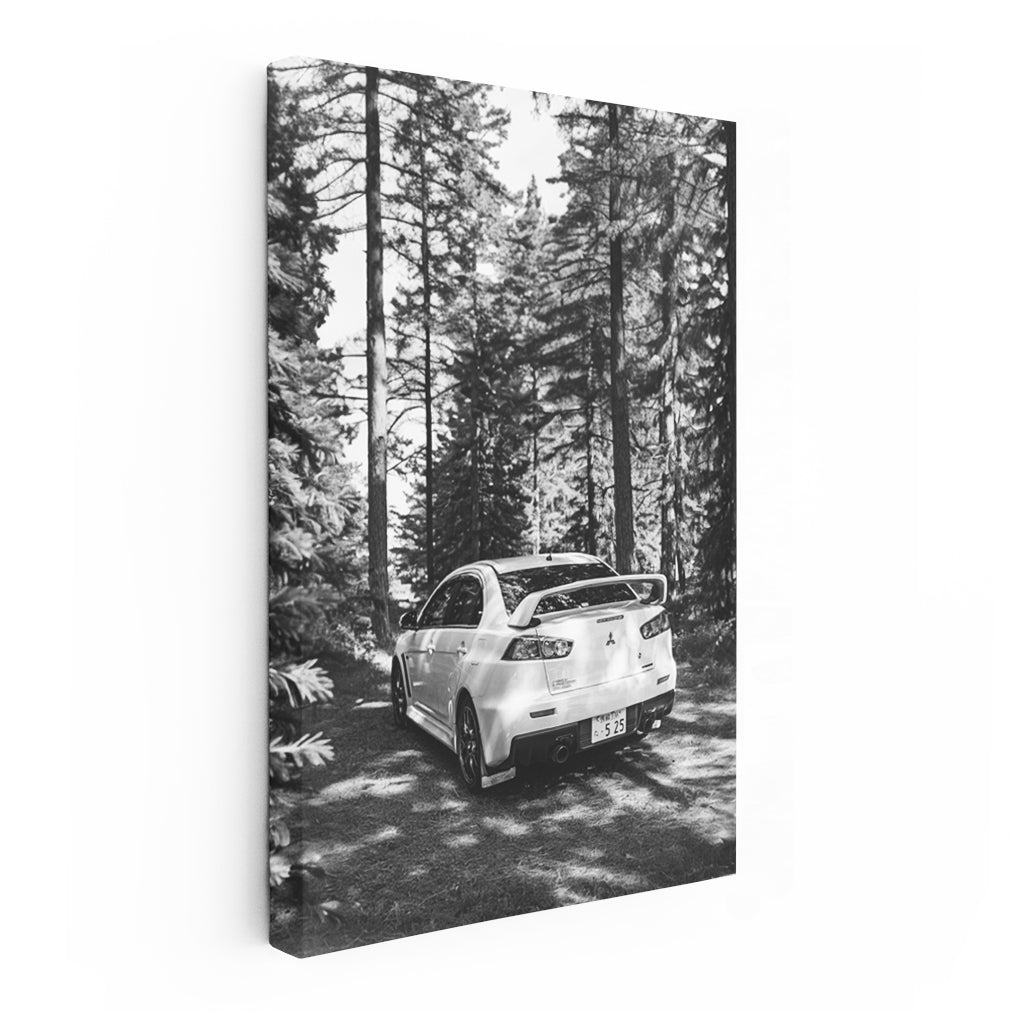 Mitsubishi Lancer Black & White - Sporty & Sleek Design