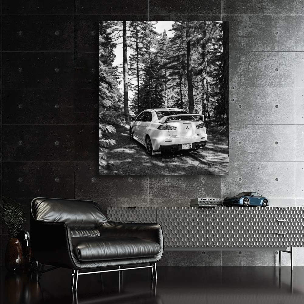 Mitsubishi Lancer Black & White - Sporty & Sleek Design