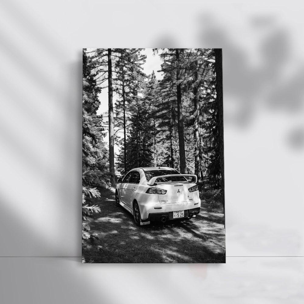 Mitsubishi Lancer Black & White - Sporty & Sleek Design