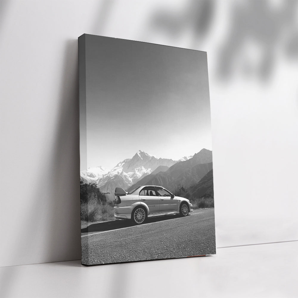 Mitsubishi Lancer BW 3 - Black & White Elegance in Motion
