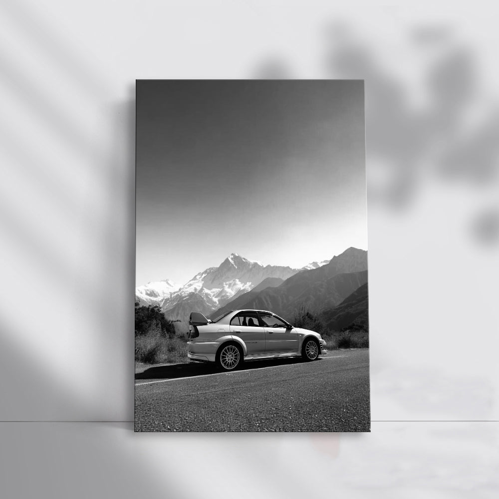 Mitsubishi Lancer BW 3 - Black & White Elegance in Motion