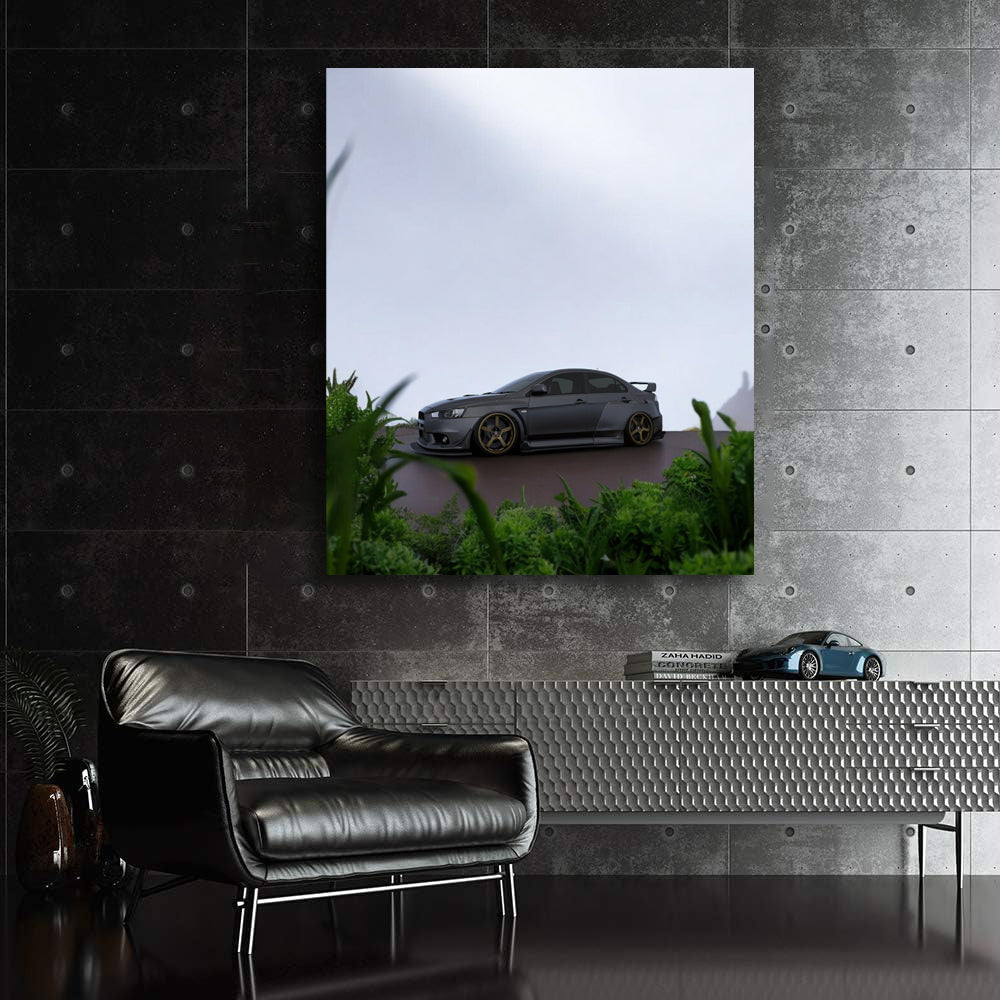 Mitsubishi Lancer in Parking - Sporty and Dynamic Ride