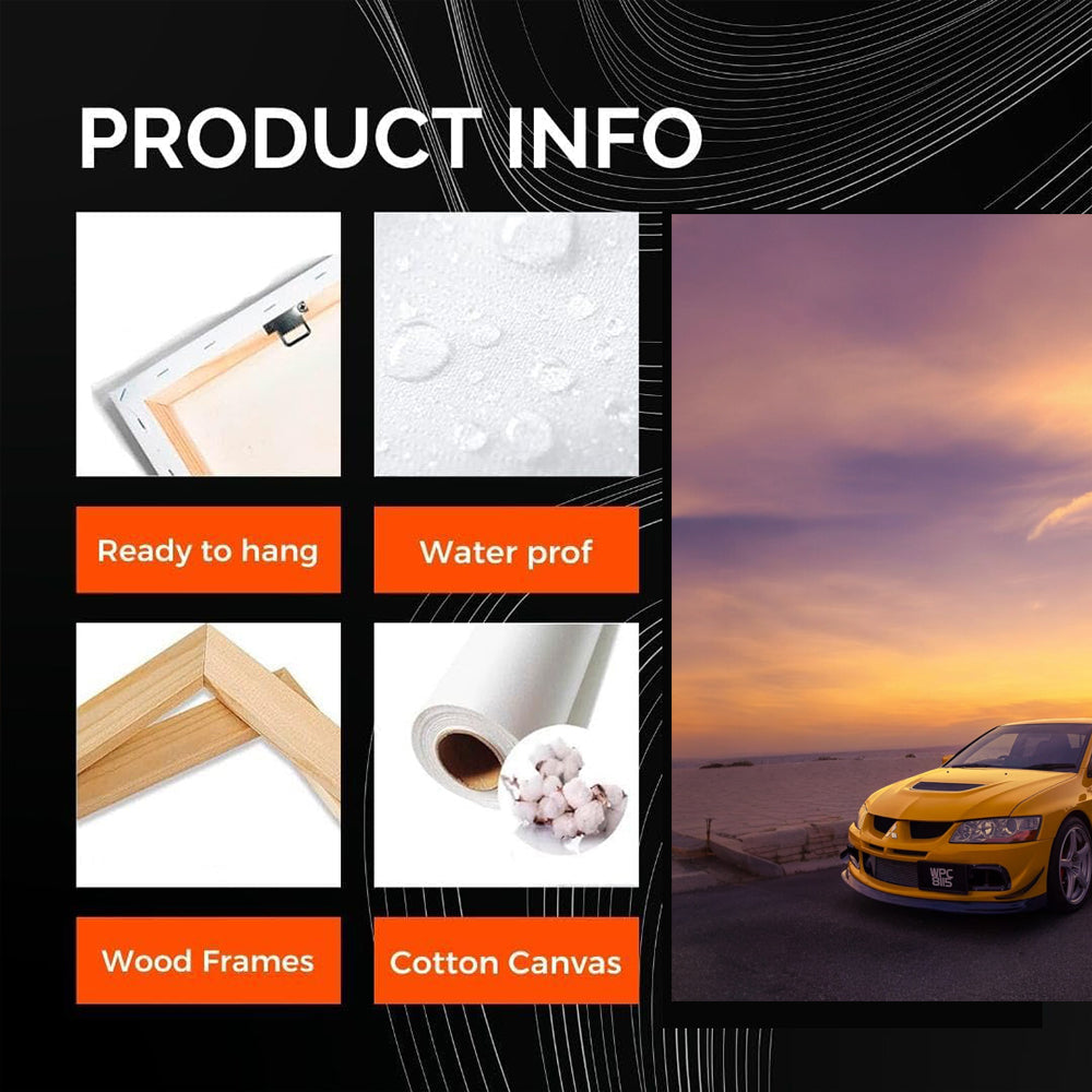 Mitsubishi Lancer at Sunset - Sleek and Sporty Ride
