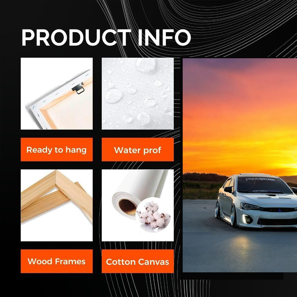 Mitsubishi Lancer at Dusk - Dynamic and Bold Design