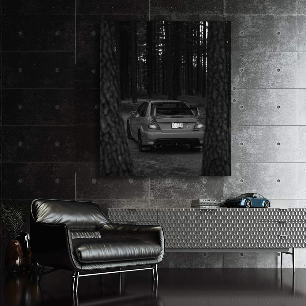Mitsubishi Lancer Black & White - Sleek and Stylish