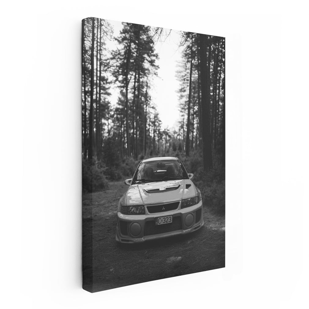Mitsubishi Lancer Black & White - Sporty and Sleek