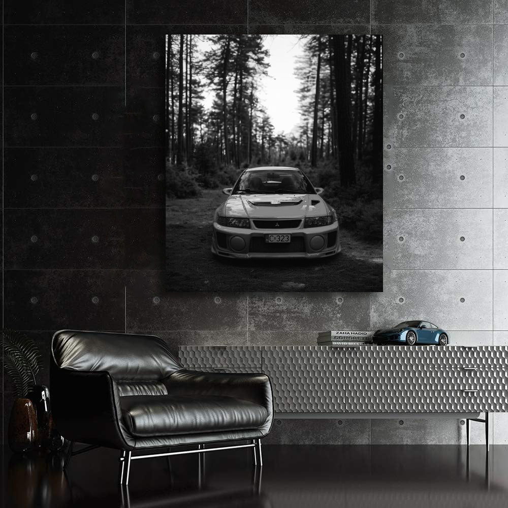 Mitsubishi Lancer Black & White - Sporty and Sleek