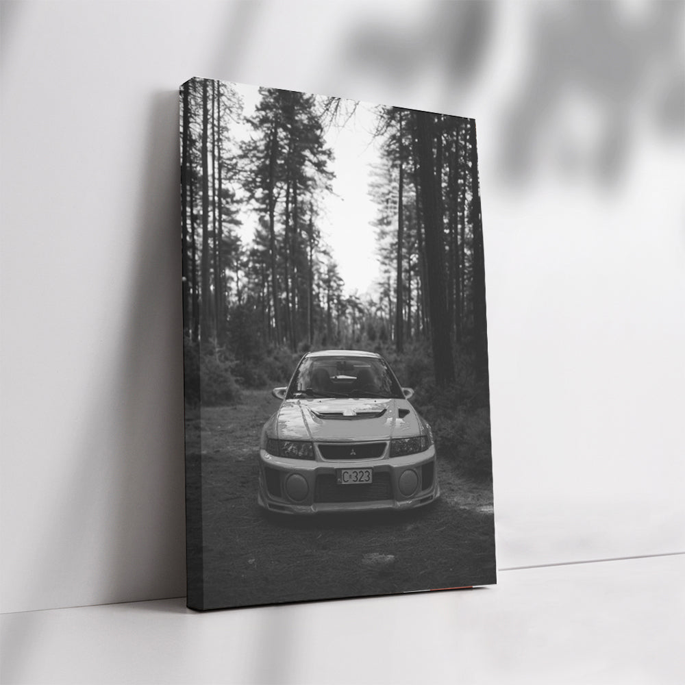 Mitsubishi Lancer Black & White - Sporty and Sleek