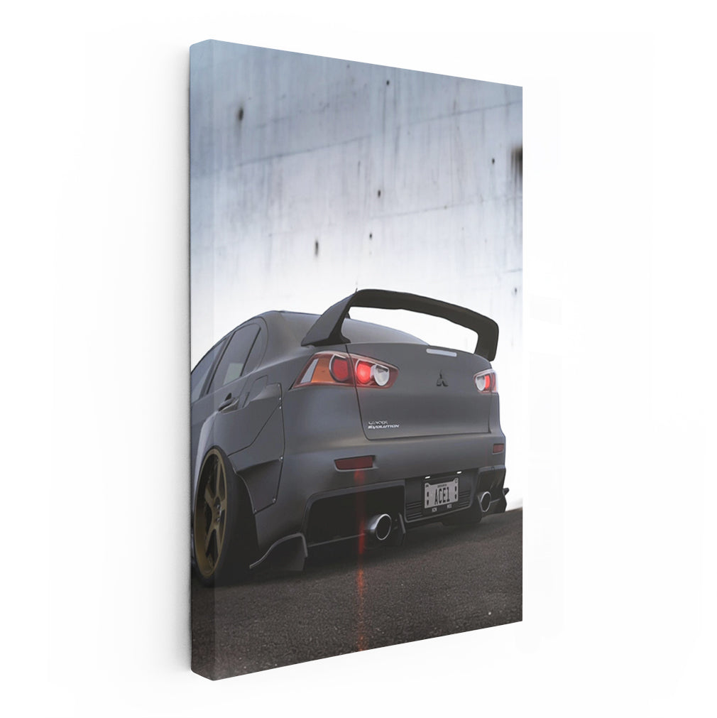 Mitsubishi Lancer Hits Concrete Wall - Tough and Resilient