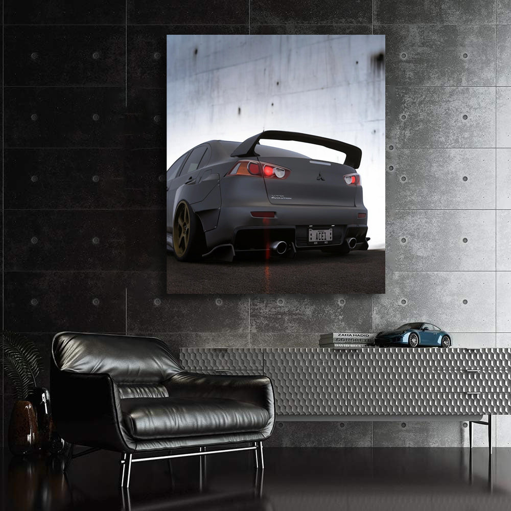 Mitsubishi Lancer Hits Concrete Wall - Tough and Resilient