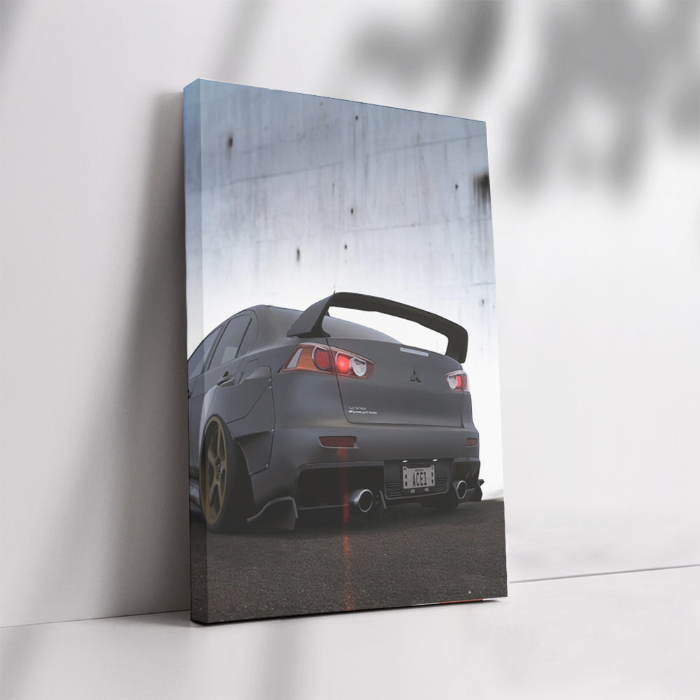 Mitsubishi Lancer Hits Concrete Wall - Tough and Resilient