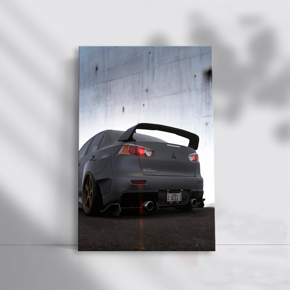 Mitsubishi Lancer Hits Concrete Wall - Tough and Resilient