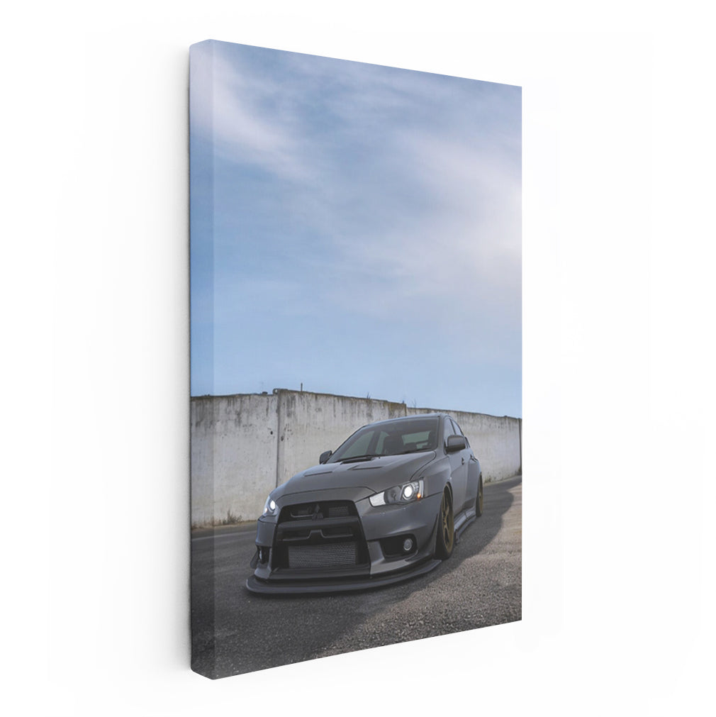 Mitsubishi Lancer vs Concrete Wall - Sturdy and Bold