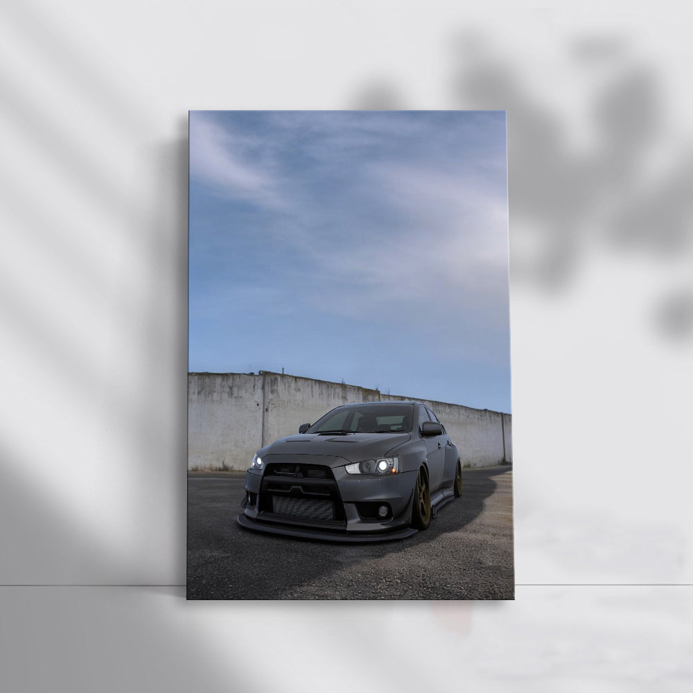 Mitsubishi Lancer vs Concrete Wall - Sturdy and Bold