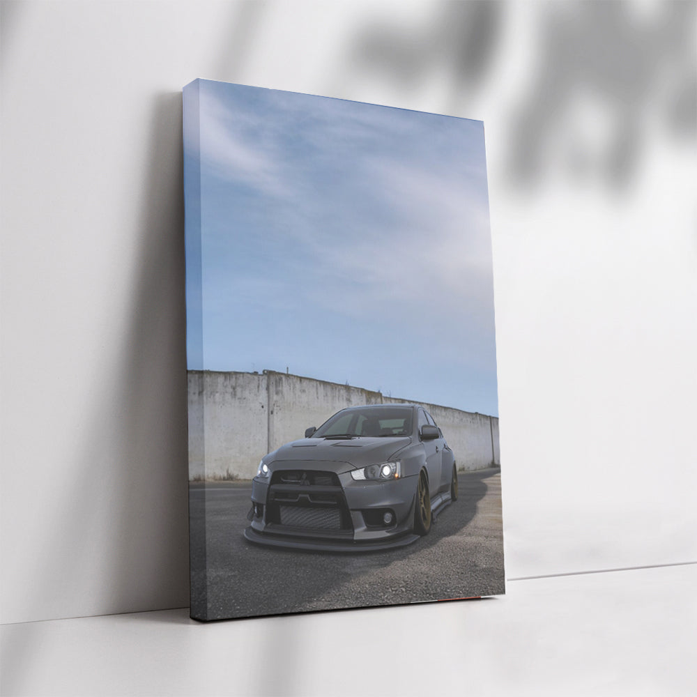 Mitsubishi Lancer vs Concrete Wall - Sturdy and Bold
