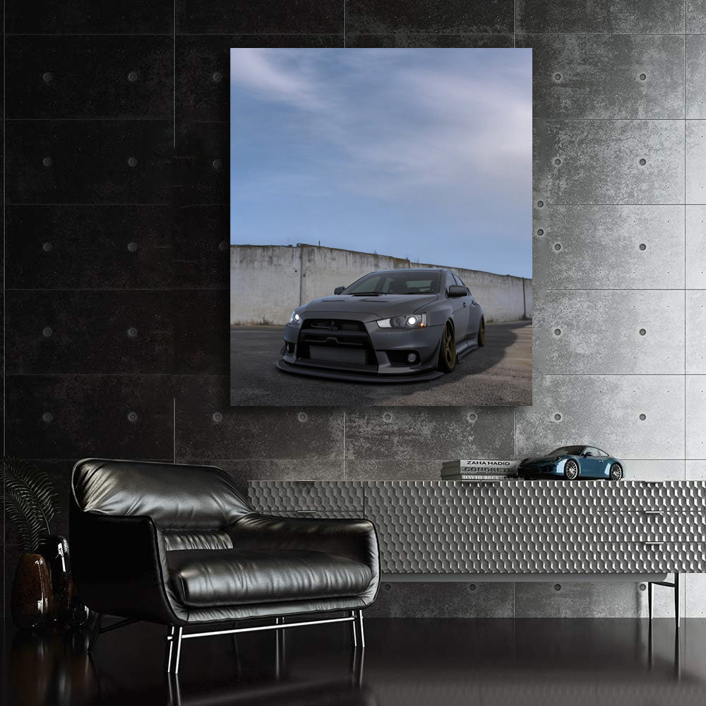 Mitsubishi Lancer vs Concrete Wall - Sturdy and Bold