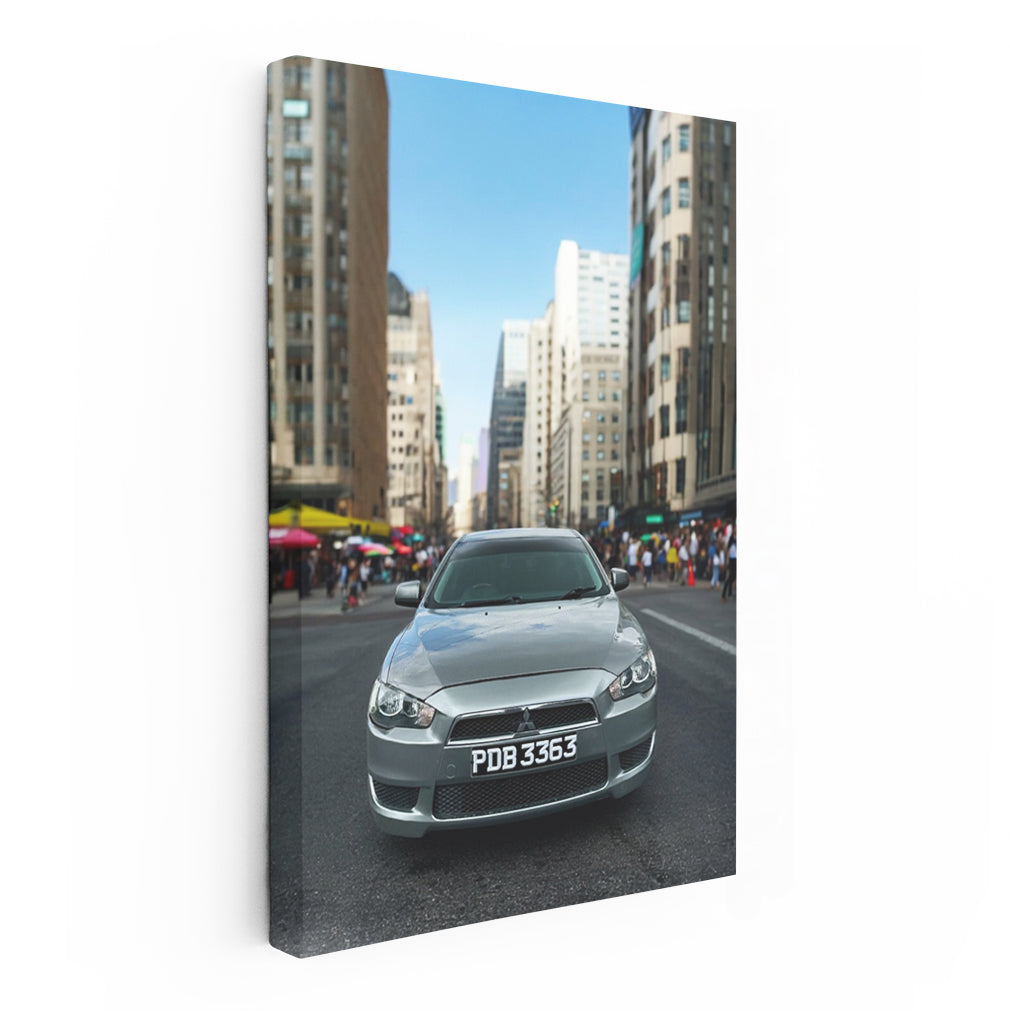 Urban Gray Mitsubishi Lancer - Sleek City Ride