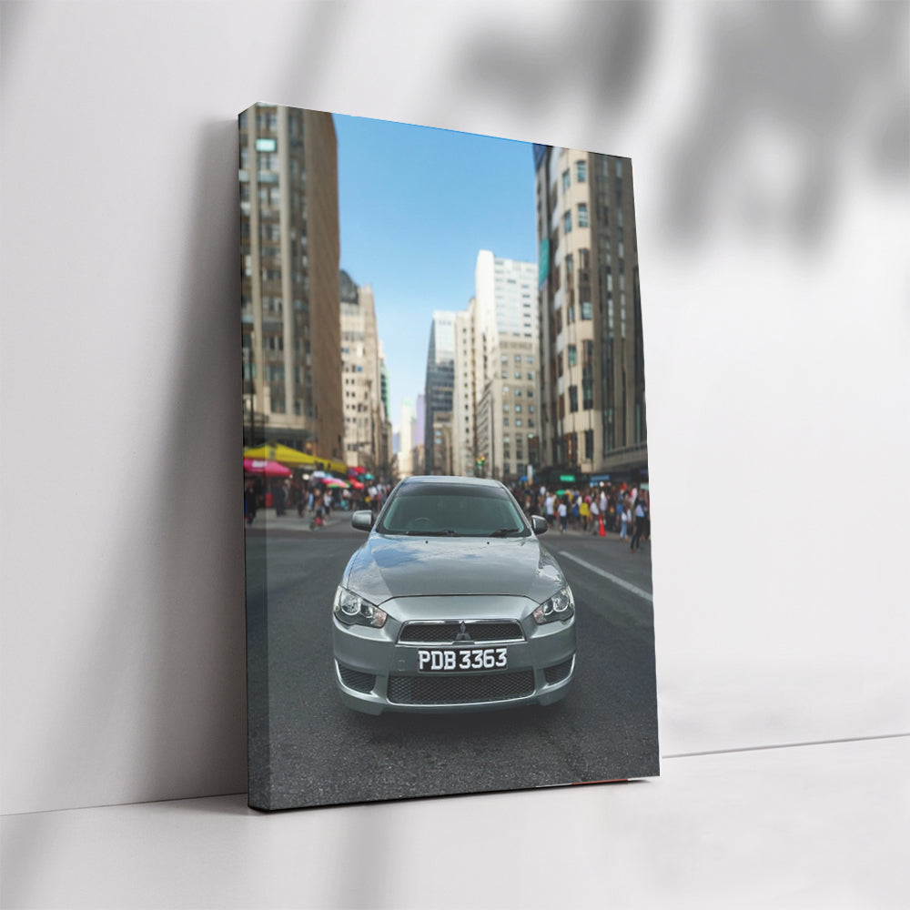Urban Gray Mitsubishi Lancer - Sleek City Ride
