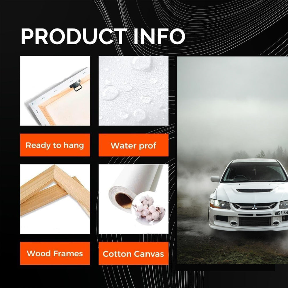 Mitsubishi Lancer Emerges Mysteriously in Fog - Sleek Power