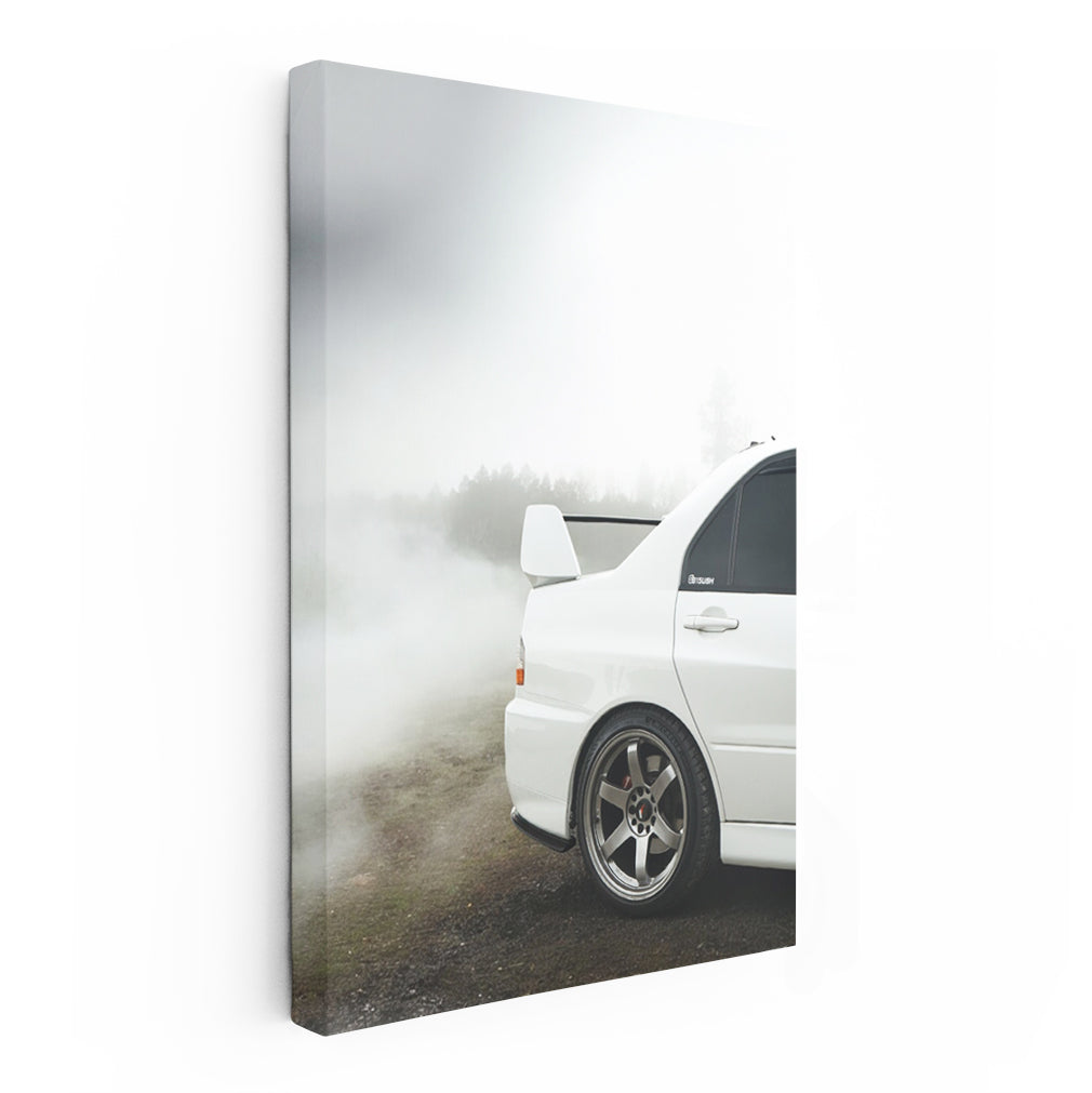 Mitsubishi Lancer Shrouded in Mist - Sporty and Sleek