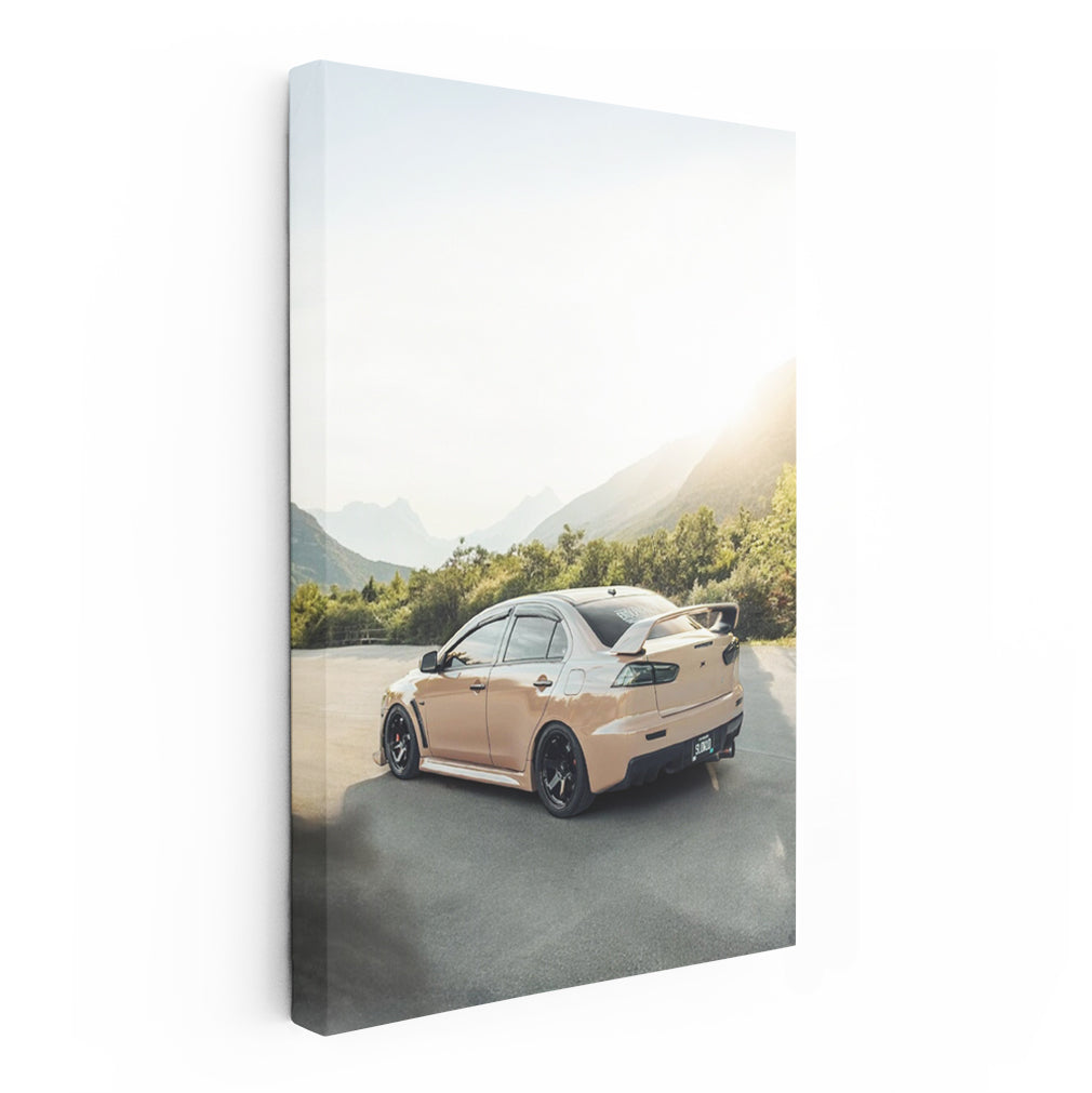 Mitsubishi Lancer - Majestic Mountain Drive - Rugged Elegance